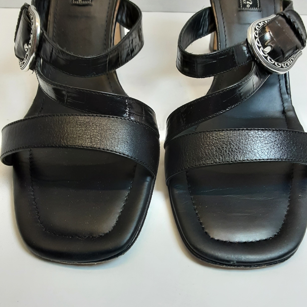 Brighton Black Strappy Heel Sandals
